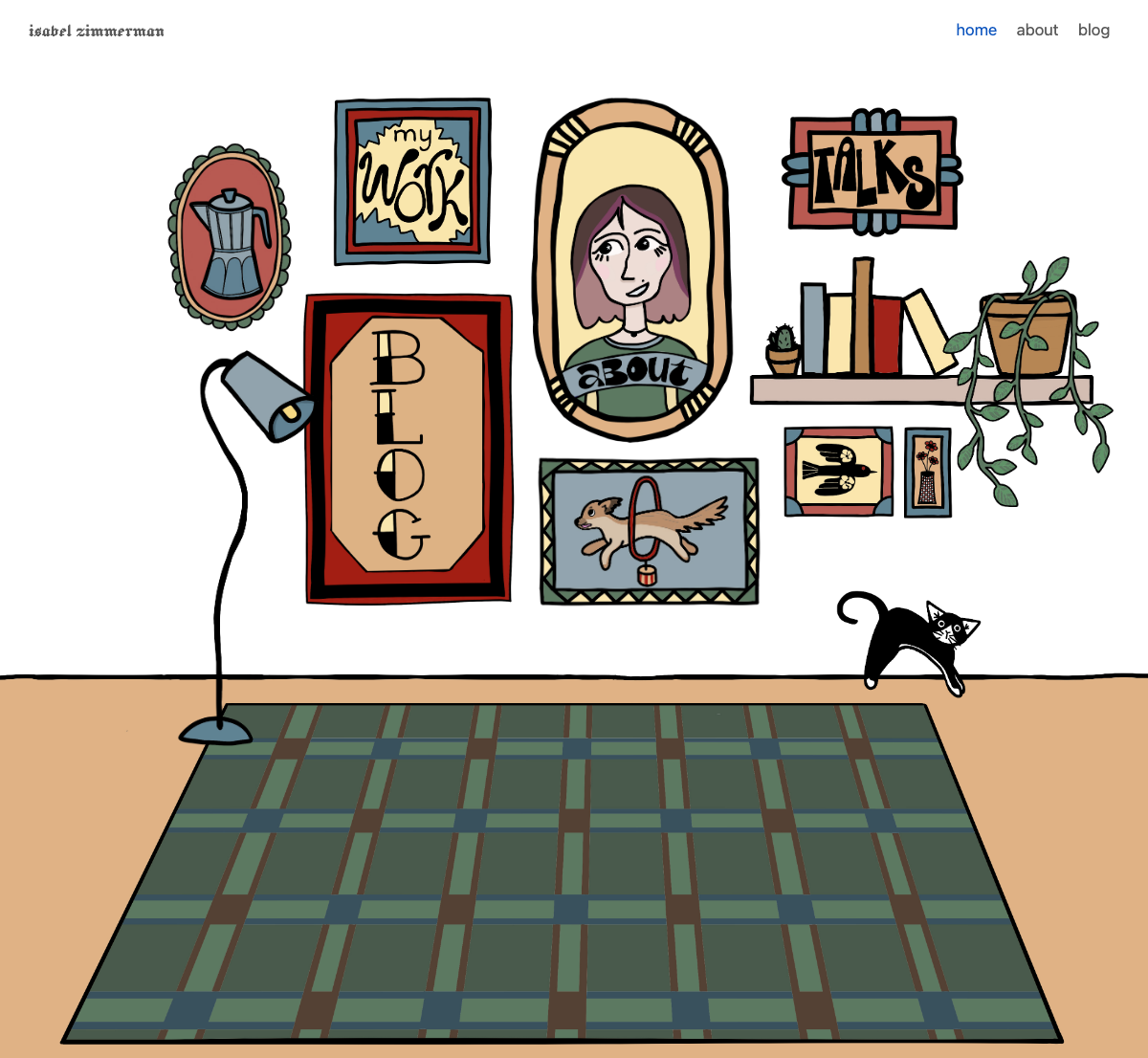 Personal blog listing with a category sidebar and dated posts.