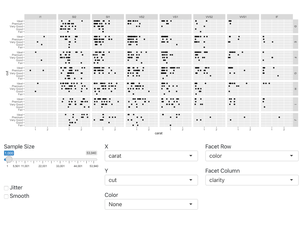 Shiny diamonds explorer screenshot