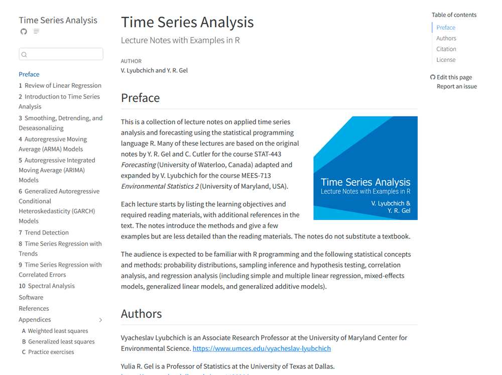 Time Series Analysis screenshot