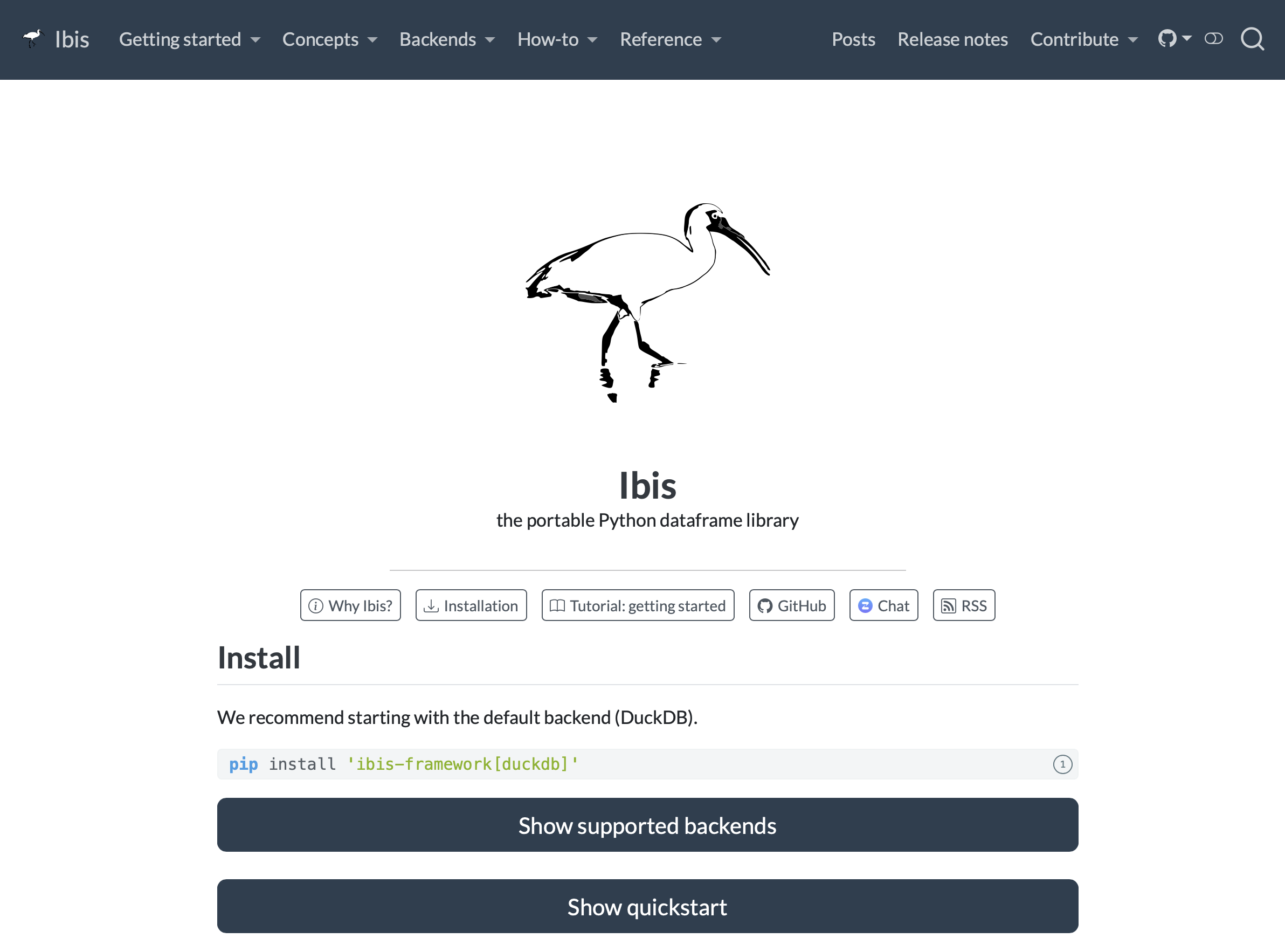 Ibis screenshot