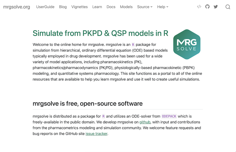 mrgsolve screenshot