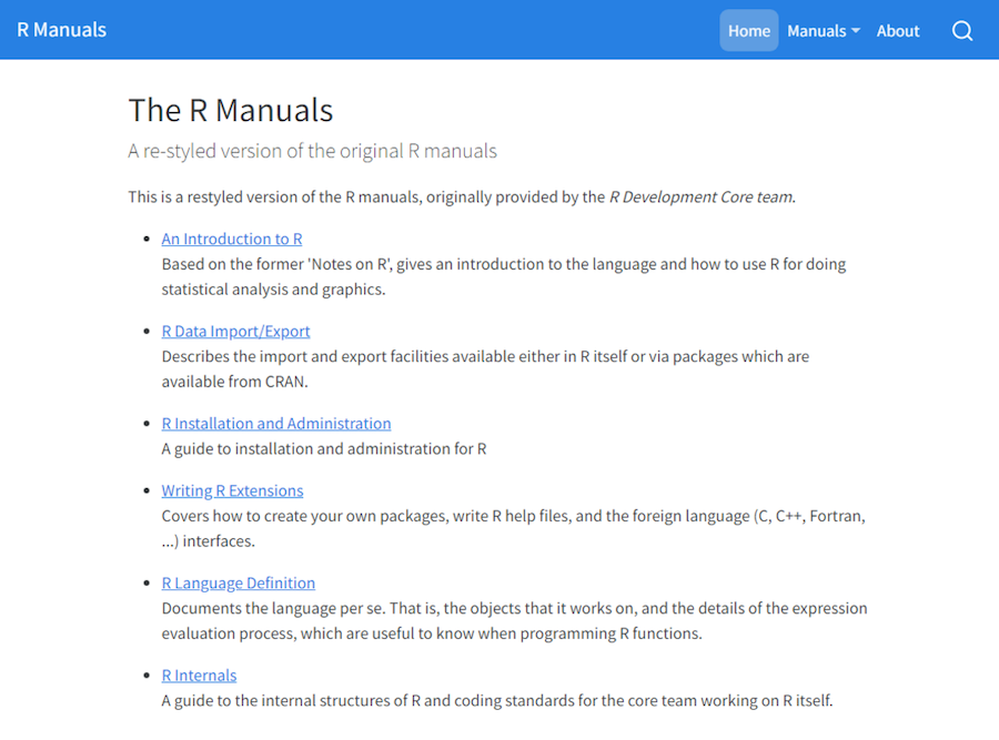 R-Manuals screenshot