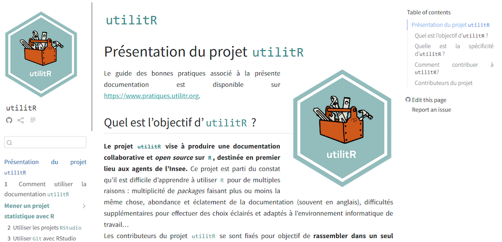 utilitR screenshot