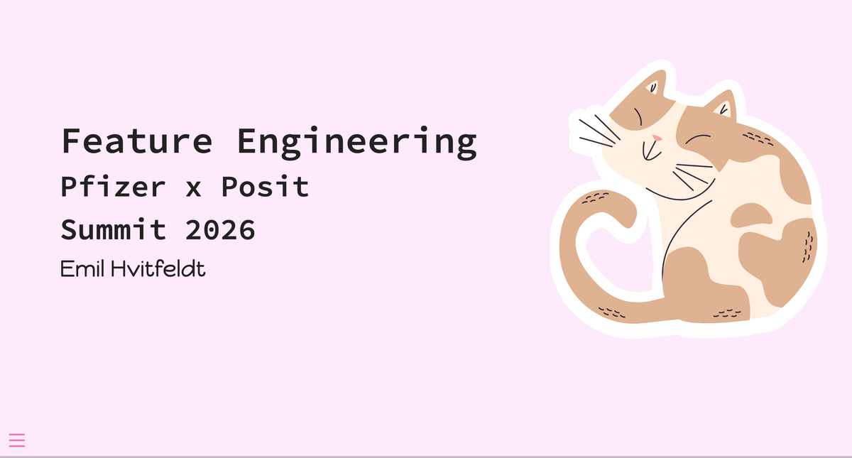 Feature-engineering RevealJS title slide with a custom theme.