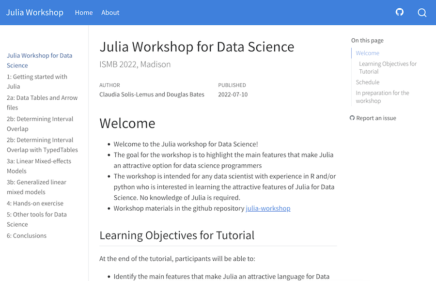 Julia Workshop for Data Science screenshot