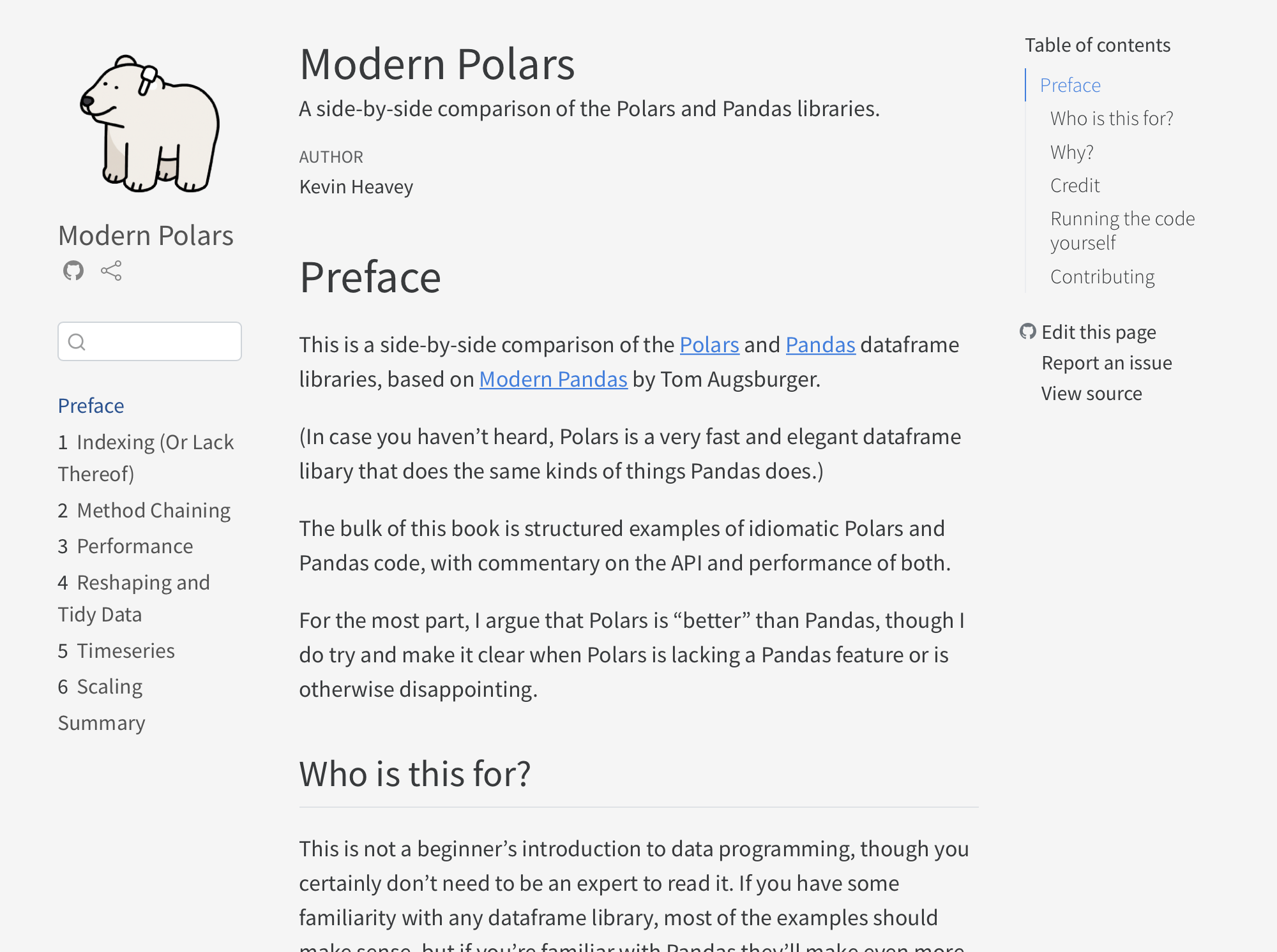 Modern Polars screenshot