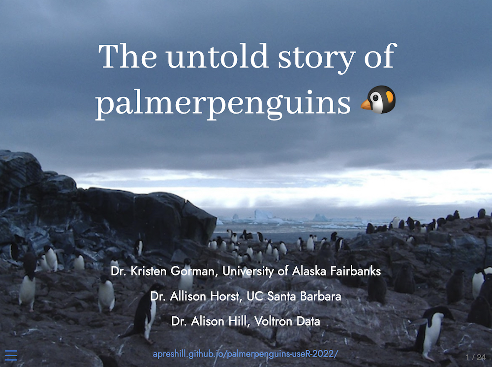 The untold story of palmerpenguins screenshot