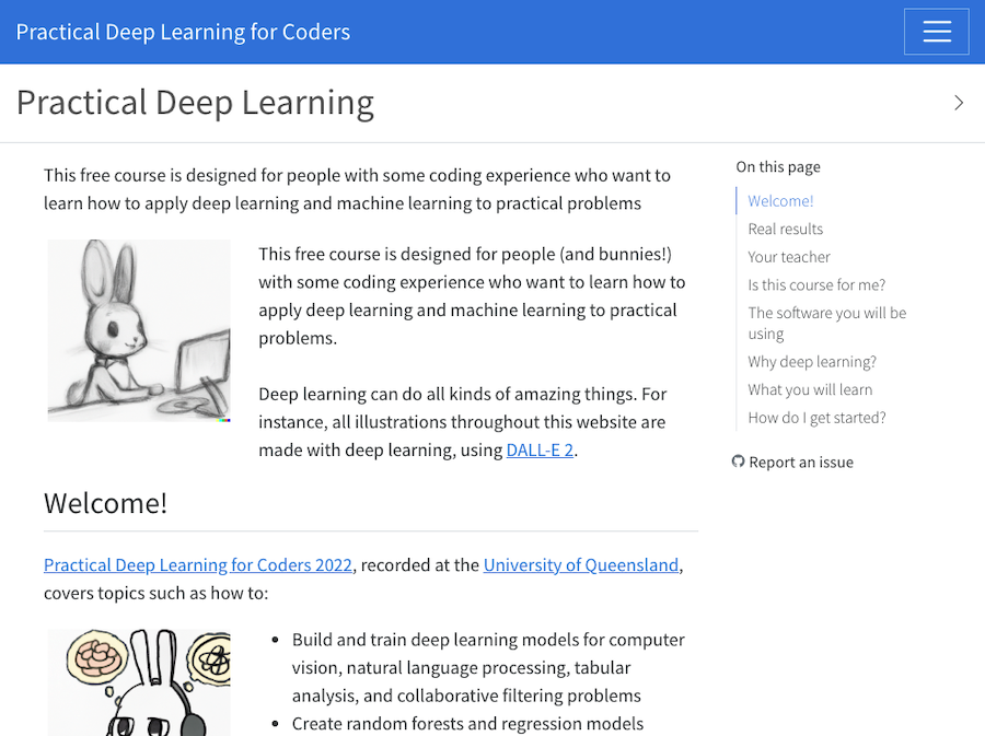 Practical Deep Learning screenshot