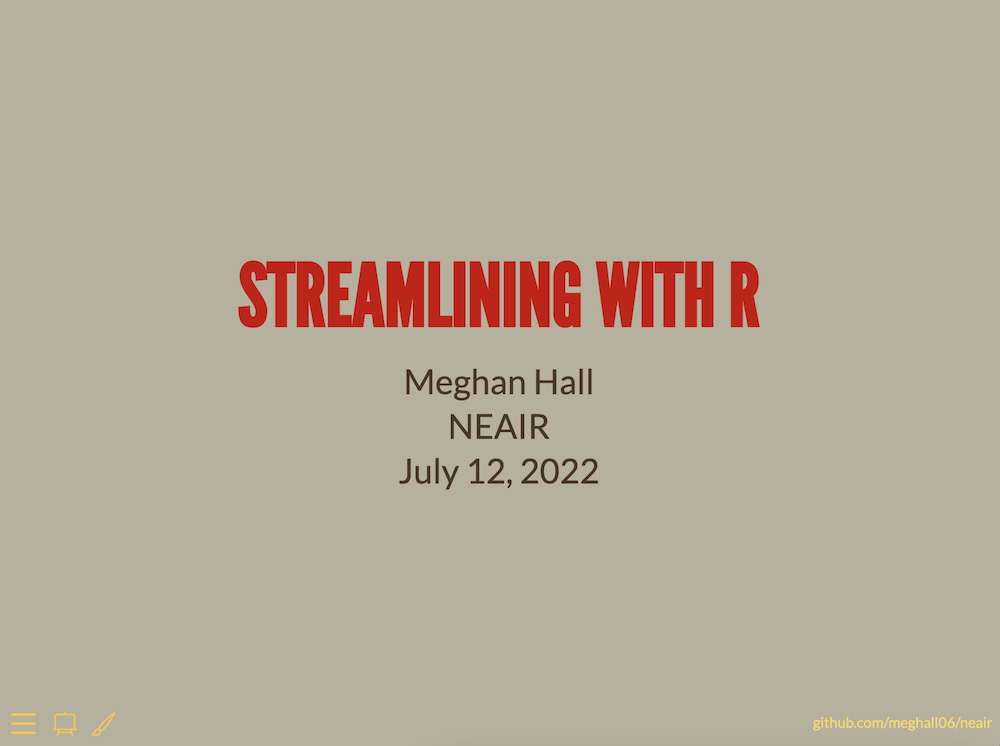 Streamlining with R screenshot